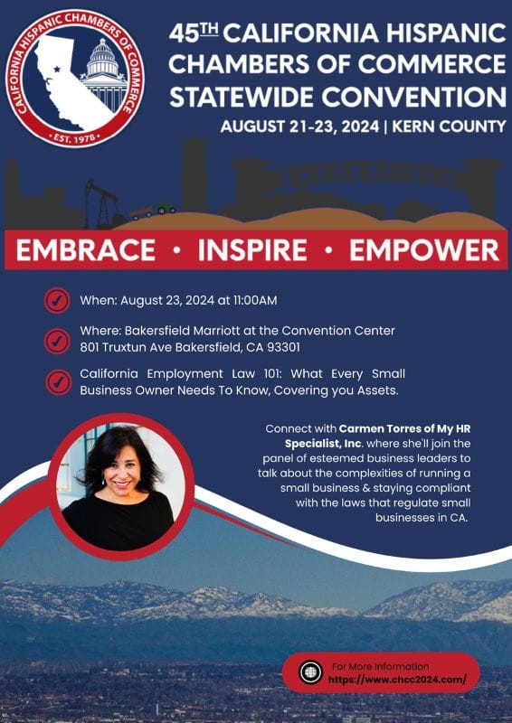 45th california hispanic chamber of commerce statewide convention